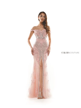 Colors Dress J131  Mermaid Off-shoulder Prom Dress with Beading & Slit #15 vertical thumbnail