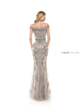 Colors Dress J131  Mermaid Off-shoulder Prom Dress with Beading & Slit #12 vertical thumbnail