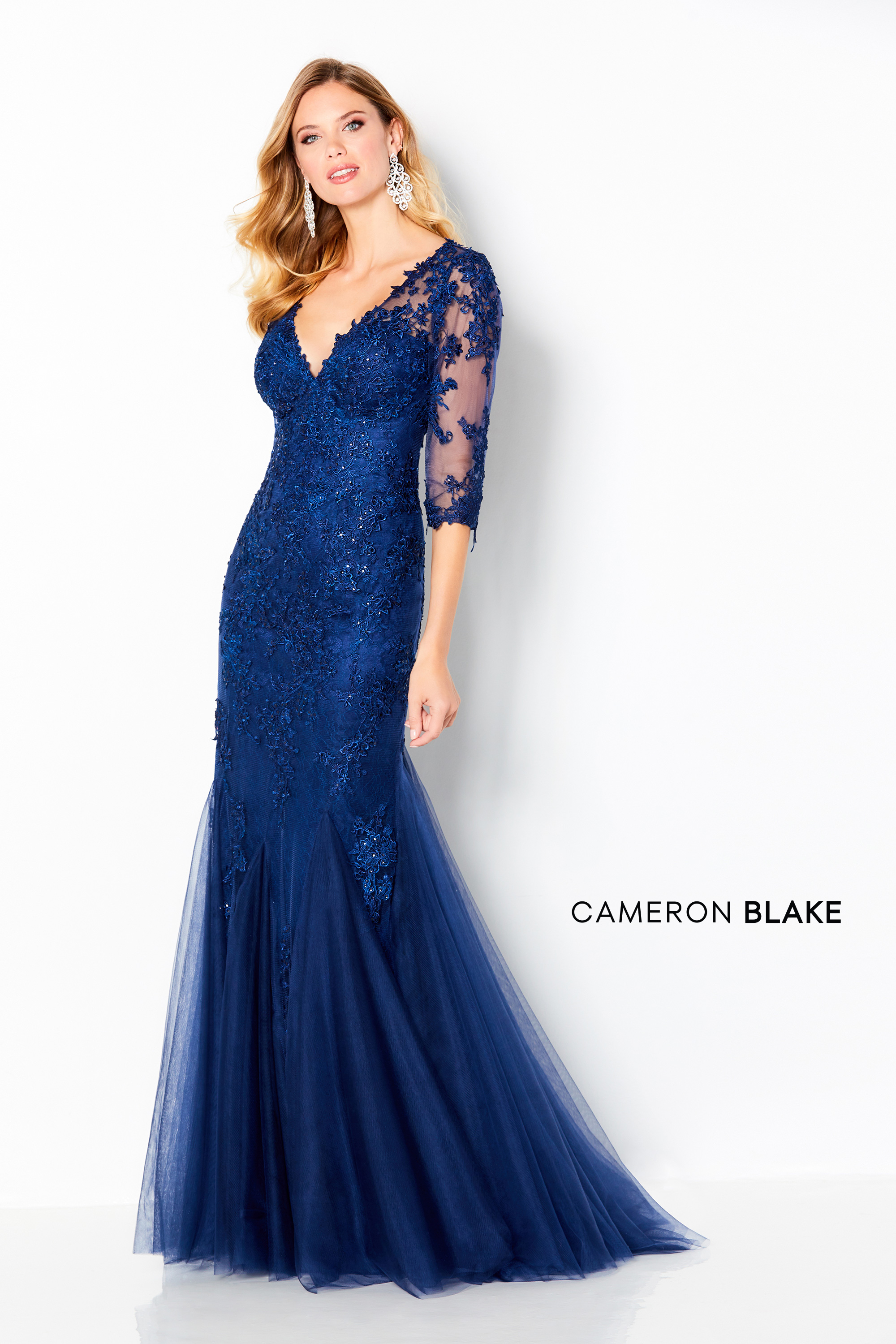 Cicinia Mulberry Mother Of The Bride Dress Plus Size Long Appliques Lace Chiffon Ankle Length V-neck