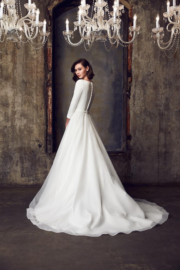 mikaella long sleeve wedding dress Style M2564 Fit and Flare Wedding Dress