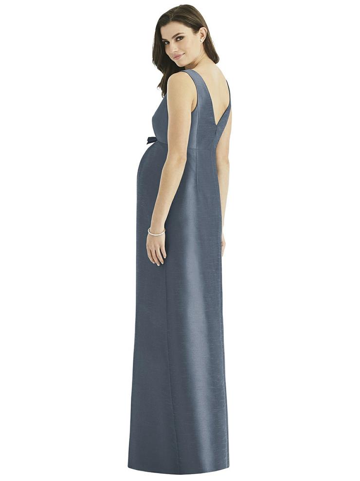 navy blue dress for baby girl Alfred Sung V-Neck Cocktail Dress main image 1