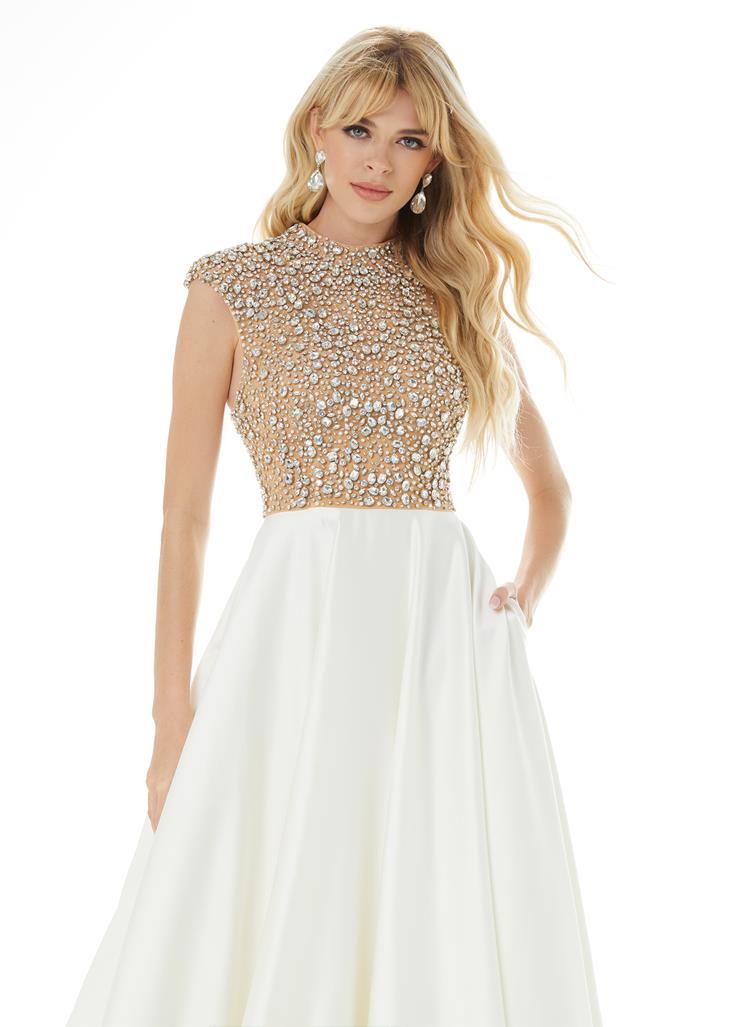 strapless open back dress Pracilla Silk Mini Dress – Retrofete