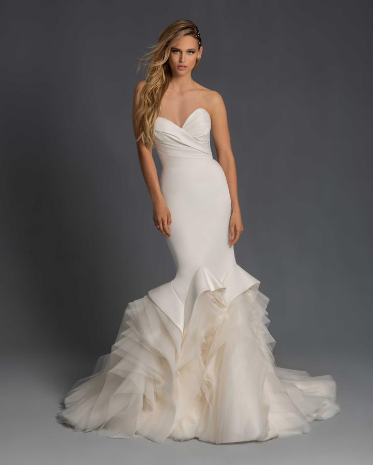chinese dress ladies Hayley Paige Satin Mermaid Candlelight Maxi Formal Dress – Arabella Bridal main image 0