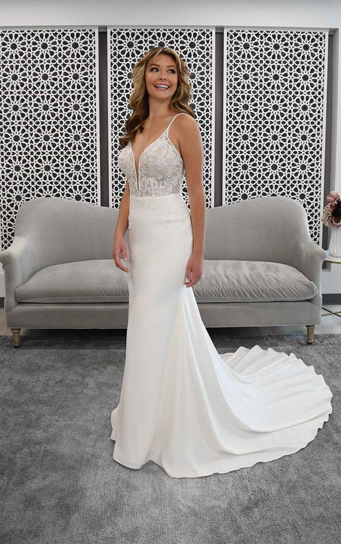 tight fitted formal dresses LaDivine OC021 Long Formal Prom Fitted Evening Dress main image 0