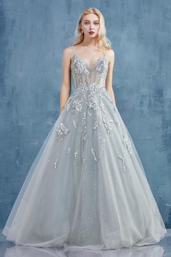 Andrea & Leo Couture A0892  Ballgown Mother-of-the-Bride Dress with Appliques #9 vertical thumbnail