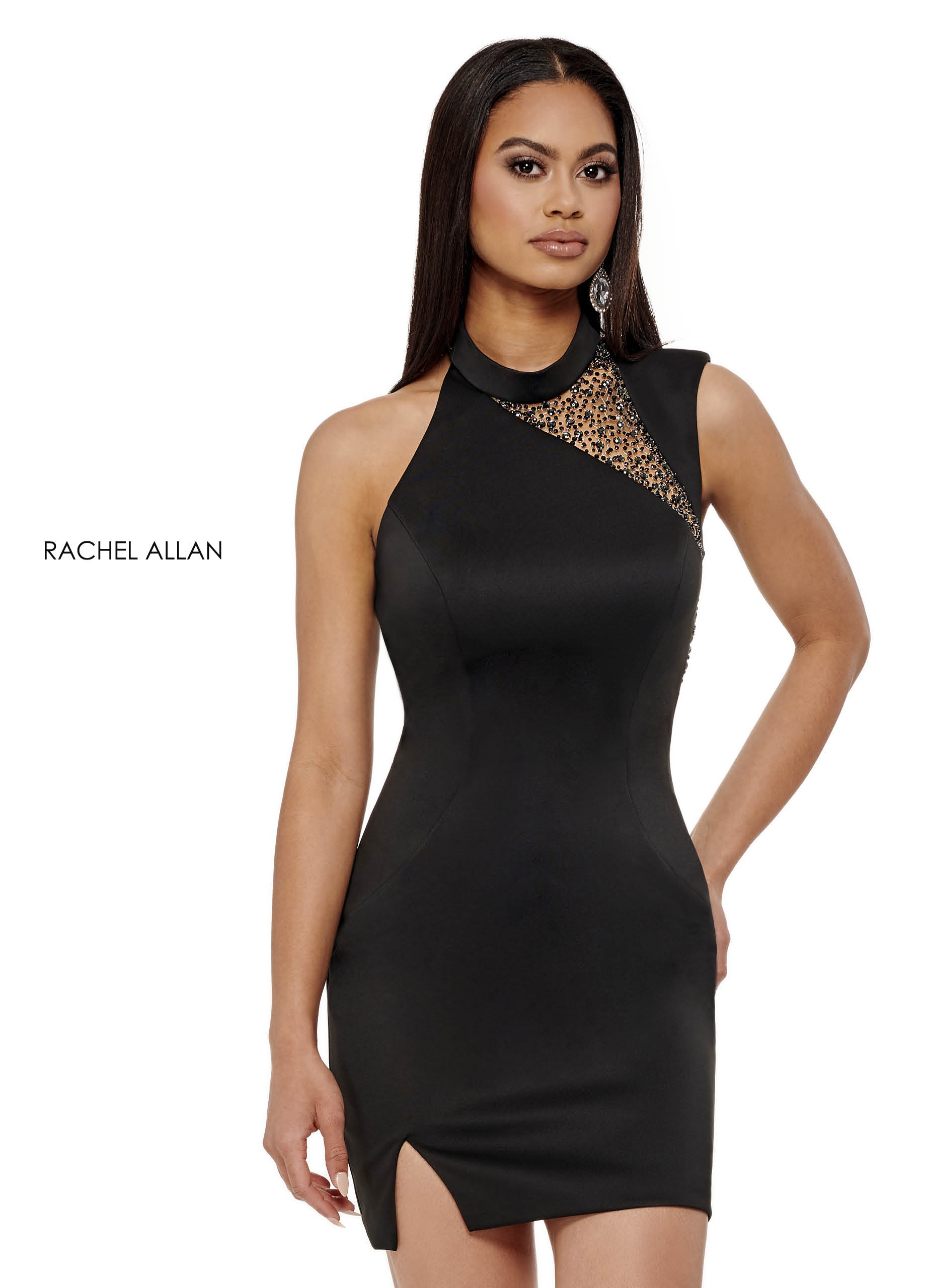 rachel allan homecoming dresses 2021 Rachel Allan 40614 Beaded Homecoming Mini Short Cocktail Dress