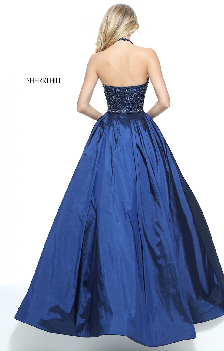 sachin and babi light blue dress red sherri hill prom dress ruffles main image 0