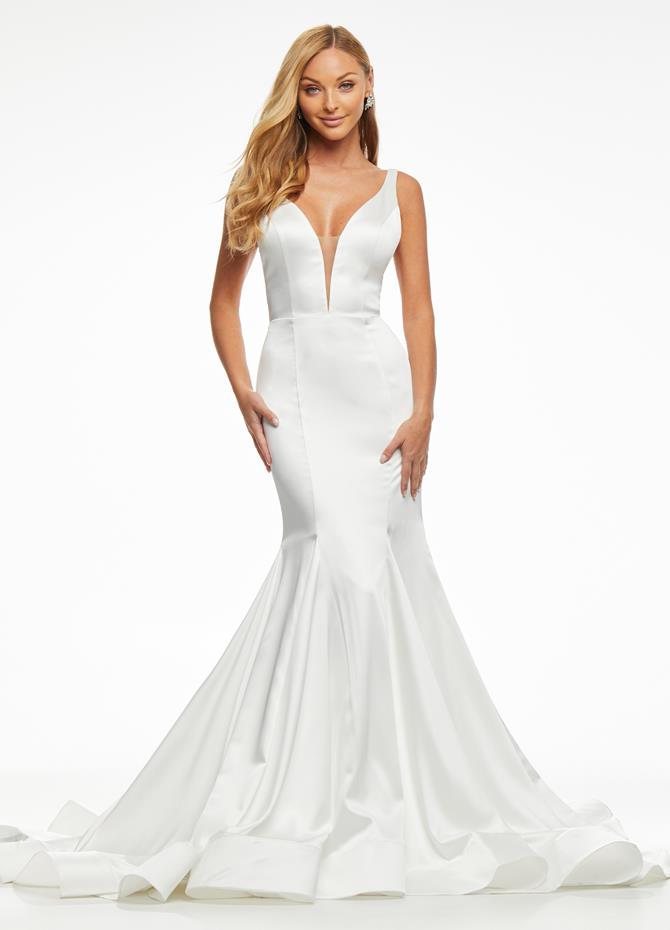 Ashley Lauren | Admiring Glances Bridal - V-Neckline Mermaid Gown with ...