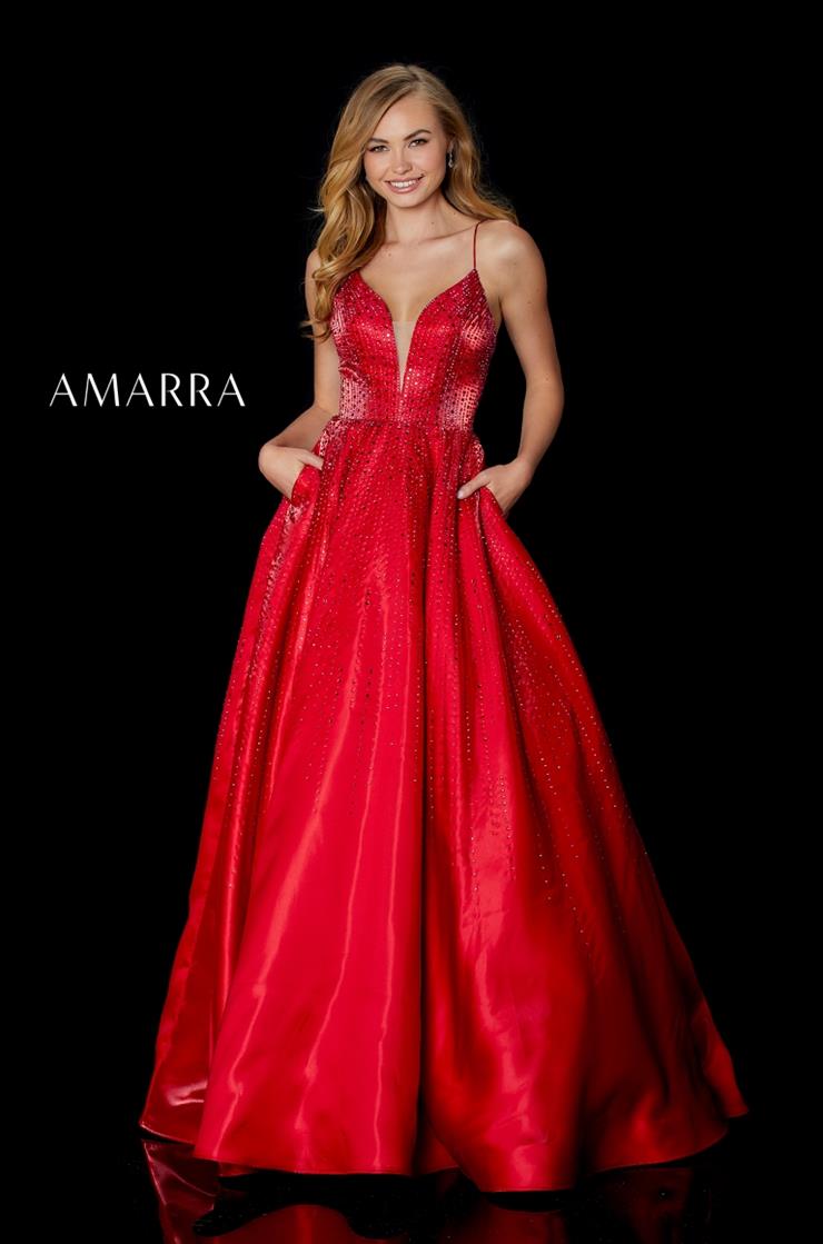 sachin and babi light blue dress Red Prom Dresses | Bold & Classic Red Gowns for Prom main image 0
