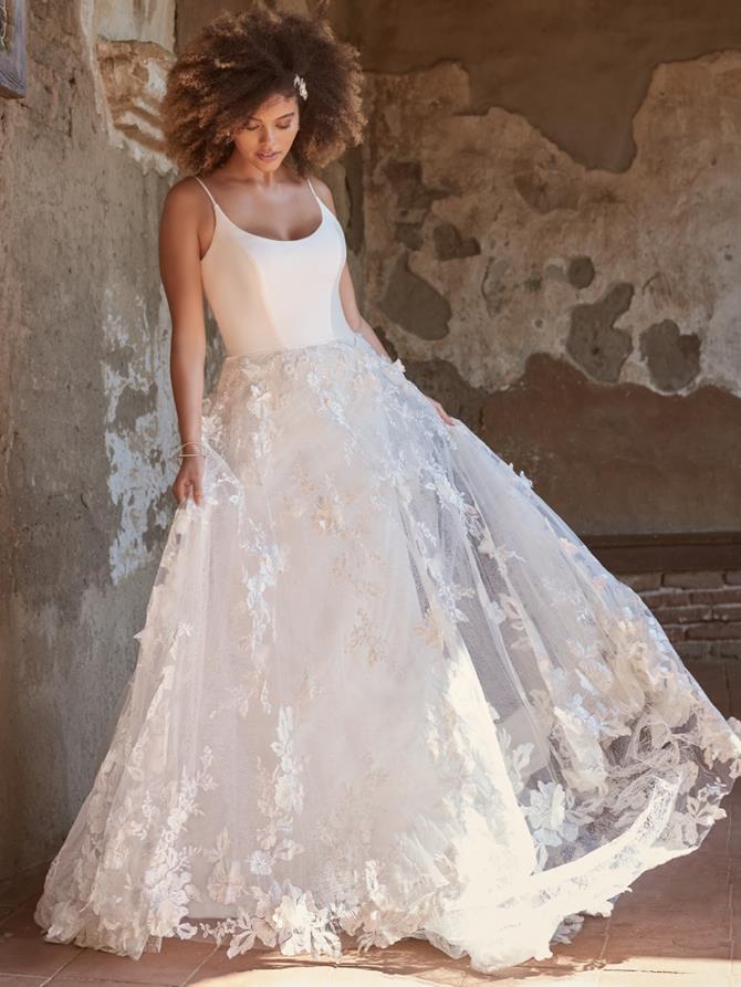 greer embroidered dress F370 main image 1