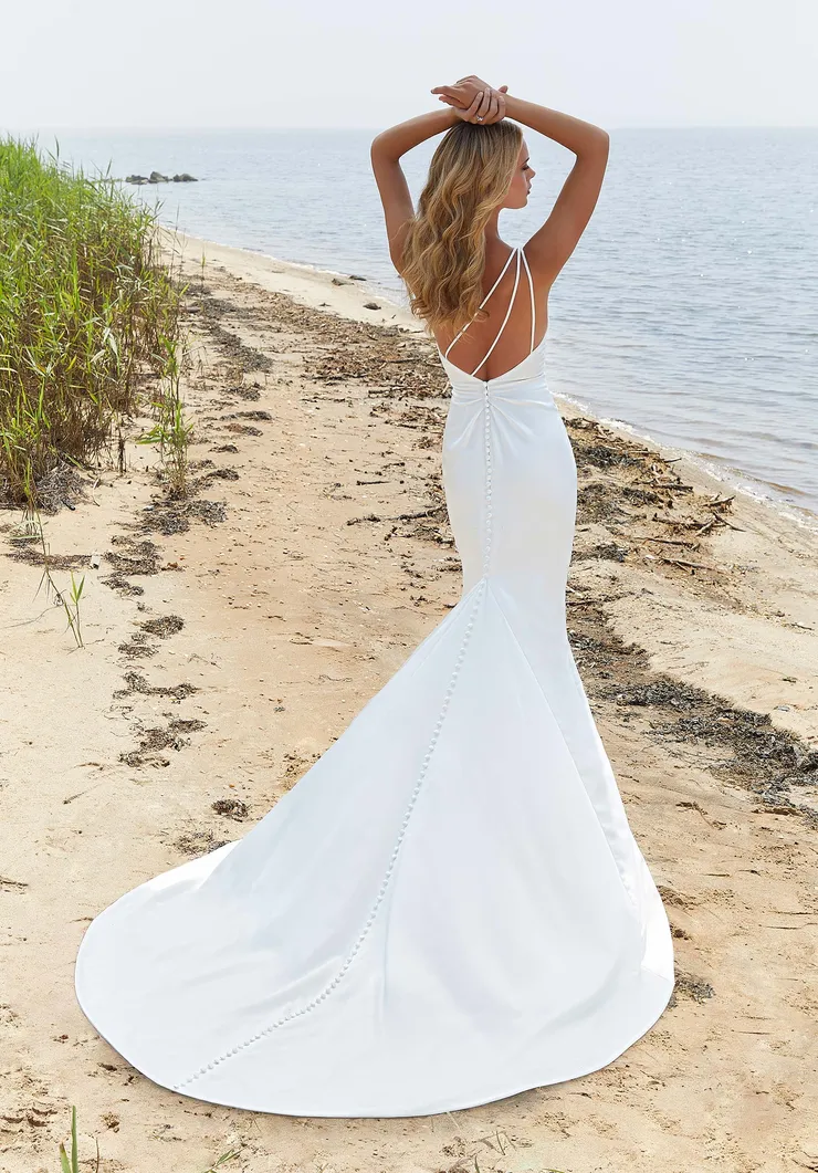 bridal dresses in white colour Simple A Line Beach Wedding Dresses White Tulle Off Shoulder Bridal Go   MyChicDress