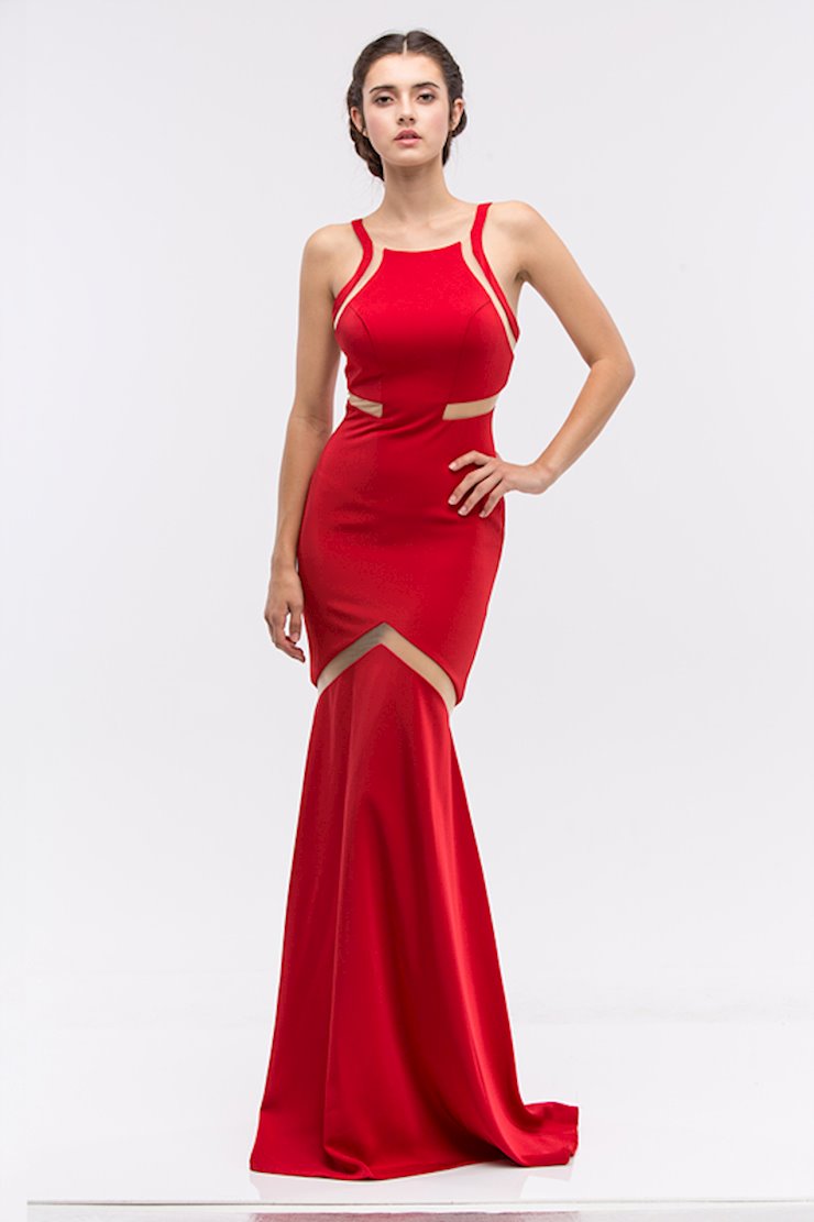 open lace back dress Beaded Long Formal Glitter Fitted Slit Prom Dress Eureka Fashion 9969  The  Dress Outlet