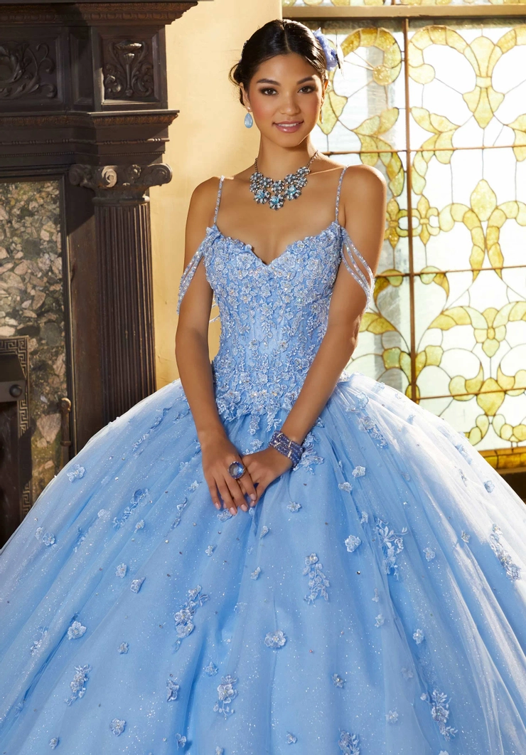 Valencia by Morilee Style #60155 #1 Bahama Blue vertical picture