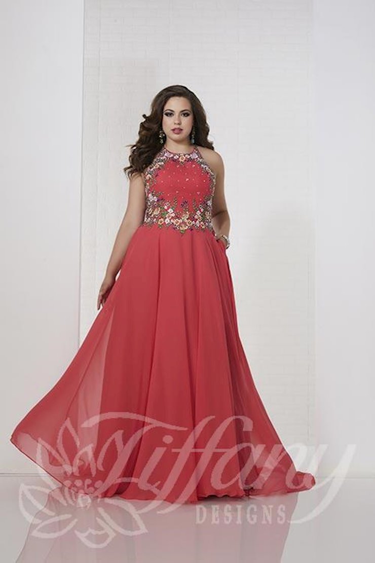 strapless open back dress LaDivine CM334C Plus Size Long Formal Fitted Sequin Print Prom Gown – The  Dress Outlet main image 1
