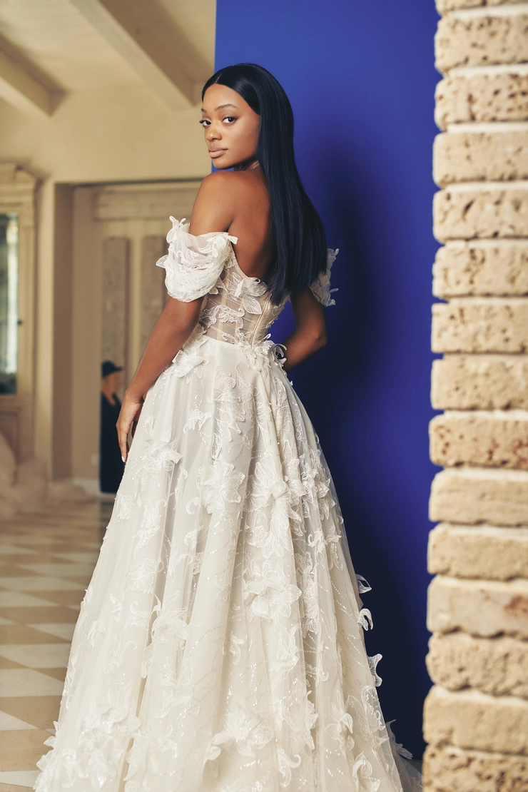 simple white wedding dress with sleeves Simple Chiffon Wedding Dresses Puff Long Sleeve Bridal Dress VW2090 –  Viniodress