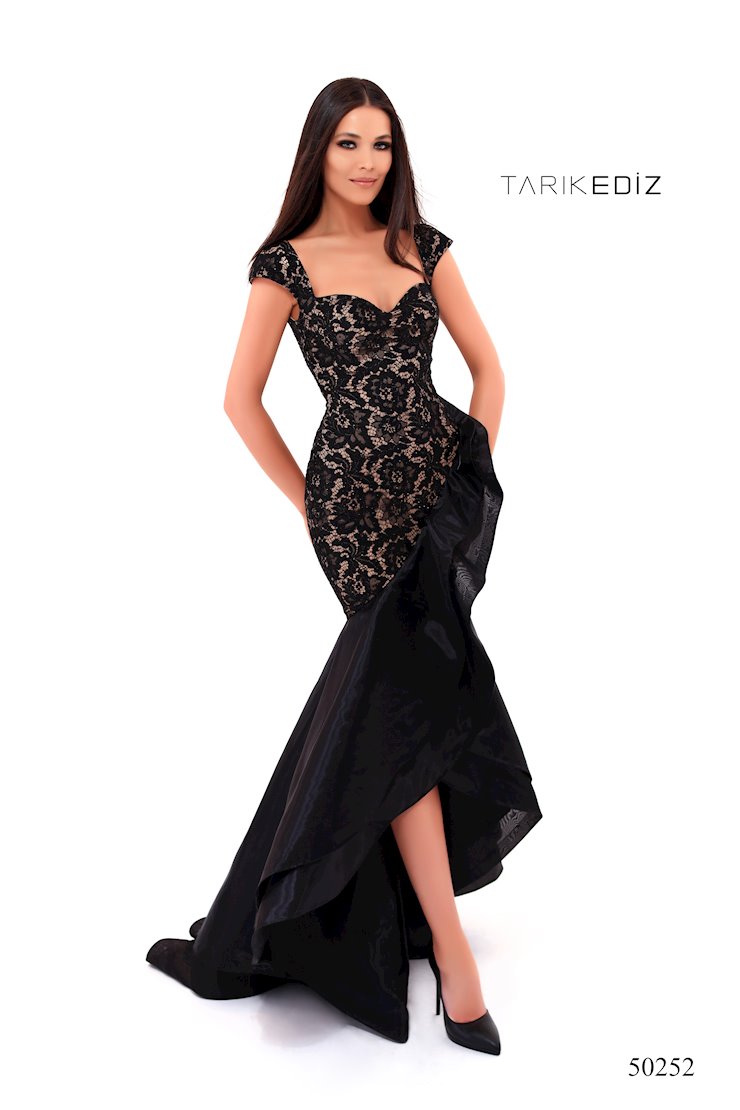 knee length dresses for ladies Tarik Ediz 98502 Prom Dress - Caramel main image 0