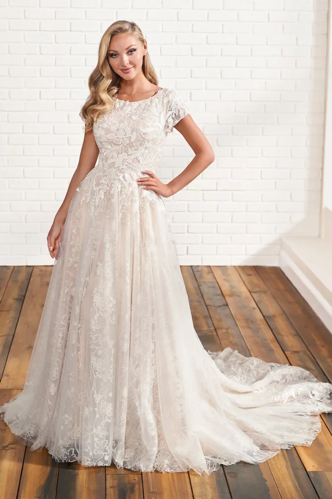 Modest Wedding Dresses Modest by Mon Cheri MOD200 Mon Cheri Bridals