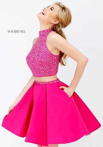 Sherri Hill 11317 #8 Fuchsia vertical thumbnail