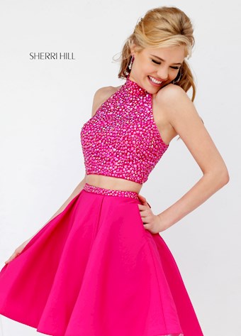 Sherri Hill 11317 #4 Fuchsia vertical thumbnail