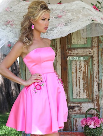 Sherri Hill 50220 #0 default Pink/Pink frontface vertical thumbnail