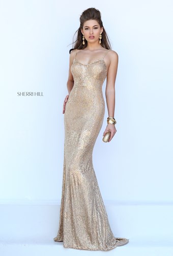 Sherri Hill 50363 #4 Gold vertical thumbnail