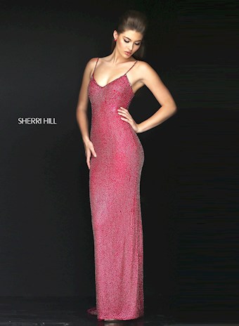 Sherri Hill 50363 #0 default Ruby frontface vertical thumbnail