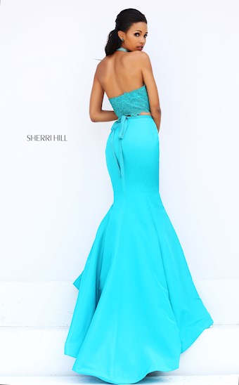 Sherri Hill 50419 #4 Turquoise vertical thumbnail