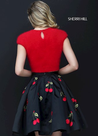 Sherri Hill 50553 #2 Red/Black vertical thumbnail