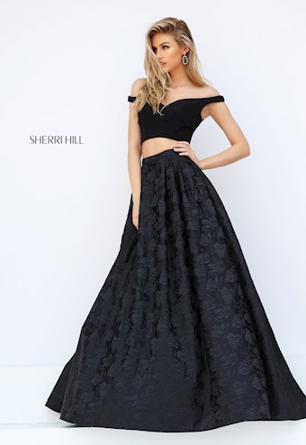 Sherri Hill 50572 #2 Black/Black vertical thumbnail