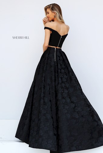 Sherri Hill 50572 #1 Black/Black vertical thumbnail