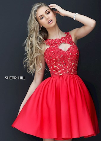 Sherri Hill 50581 #0 default Red frontface vertical thumbnail