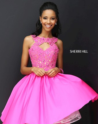 Sherri Hill 50581 #2 Fuchsia vertical thumbnail
