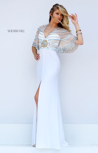 Sherri Hill 50591 #1 Ivory/Multi vertical thumbnail