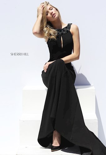 Sherri Hill 50592 #2 Black vertical thumbnail