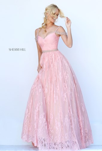 Sherri Hill 50595 #0 default Blush frontface vertical thumbnail