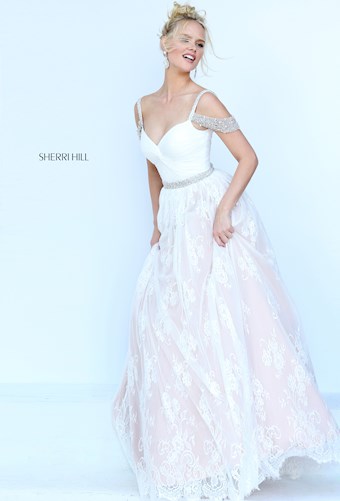 Sherri Hill 50595 #11 Ivory vertical thumbnail