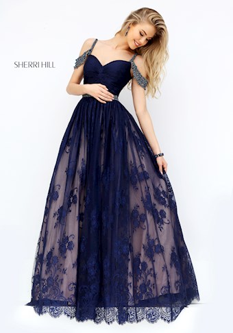 Sherri Hill 50595 #12 Navy vertical thumbnail