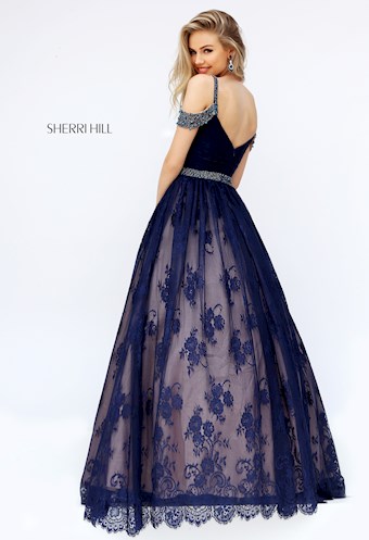 Sherri Hill 50595 #5 Navy vertical thumbnail