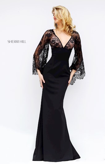 Sherri Hill 50610 #8 Black vertical thumbnail