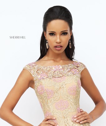 Sherri Hill 50612 #0 default Gold/Pink frontface vertical thumbnail