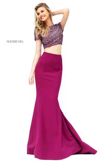 Sherri Hill 50614 #0 default Raspberry frontface vertical thumbnail