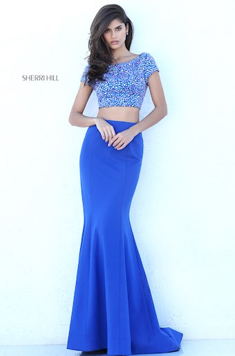 Sherri Hill 50614 #5 Royal vertical thumbnail