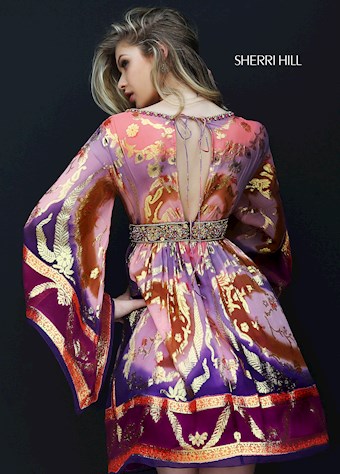 Sherri Hill 50625 #2 Gold/Purple/Multi vertical thumbnail
