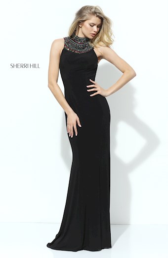 Sherri Hill 50629 #7 Black/Multi vertical thumbnail