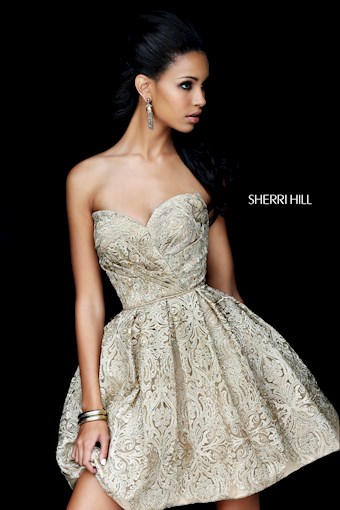 Sherri Hill 50632 #0 default Gold frontface vertical thumbnail