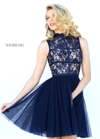 Sherri Hill 50636 #2 Navy vertical thumbnail