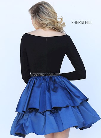 Sherri Hill 50641 #6 Black/Royal vertical thumbnail