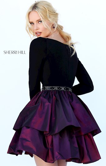 Sherri Hill 50641 #1 Black/Wine vertical thumbnail