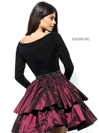 Sherri Hill 50641 #2 Black/Wine vertical thumbnail