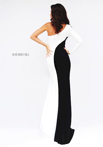 Sherri Hill 50648 #2 Ivory/Black vertical thumbnail